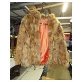 Vintage Coyote Fur Jacket (26"  top to bottom &