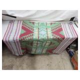 Vintage Wool Lap Throw Made by Native American