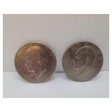 2 IKE (Eisenhower) Bicentennial Dollars