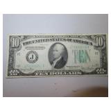 Series 1934D $10.00 Federal Reserve Note