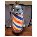 Motion Rotating Barber Pole Light Lamp (WORKS)