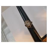 Ornate 925 Silver Ring Size 9 (Made in China)