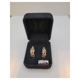 Byzantine 925 Silver Pierced Earrings = Thailand