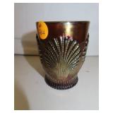 Vintage Mosser Amethyst Carnival Glass Beaded