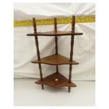 Vintage Wall Hanging Corner Shelf 6&1/2" x 18&3/4"