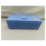 Vintage Jeanette Delphite Blue Refrigerator Dish