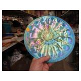 Antique Art Glass Footed Cake Stand 10&3/4"x1&1/2"