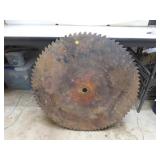 NO SHIPPING - Antique Saw Mill Blade 30&3/4" x