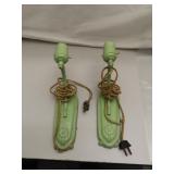 Pair of Electrical Wall Sconces = 10" tall & 6"