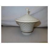 Vintage Lenox Covered Compote = 7" x 6&3/4"
