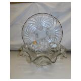 Vintage Cambridge Capri Footed Bowl 12&1/4" x 5"