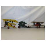 Vintage Homco Metal Wall Art (Airplanes) 12"