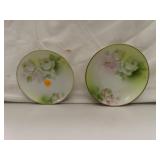 2 Antique Prussia Porcelain Plates (6" and 6&5/8")