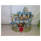 Large Antique Germany Die Cut Valentine 10&3/4" x