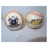 2 Baseballs = Colorado Rockies & Tasmanian Devil