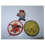 4 Vintage Sew-On Patches = Herbie Husker & more