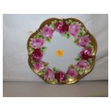 Antique Rose Plate (Made in Austria) 7&5/8"