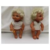 2 Vintage Thomas Dam Troll Dolls - Anatomically