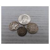 Silver = 1957 Quarter - 1941 Mercury Dime and