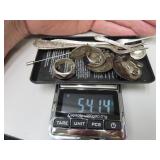 54.14 grams Silver =Sterling - 925 and 2/830 Forks