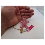 Cute Betsey Johnson Gingerbread Man Necklace