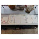 3 Vintage Fancy Work Table Runners (Largest =