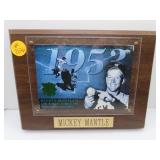 Framed Mickey Mantle Major League Baseball 125th