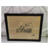 Vintage Richard E Bishop-Pitchin- In=Hand Signed