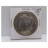 1881 O Morgan Silver Dollar