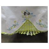 Vintage Fancy Work Pillow Case Set (one has