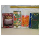 4 (N.I.P.) Table Cover - 2=Vinyl & 2=Paper