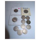 11 V & 1 Buffalo Nickels = 2/1883 - 2/1902 - 1903-
