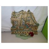 Large Antique Die Cut Germany Valentine 12" x 10"