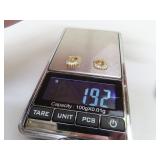 1.92 grams 14K Gold & Diamond Earring Jackets