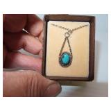 Turquoise Pendant Necklace (all unsigned)