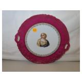 Antique Victorian (Key Hole Handles)Portrait Plate