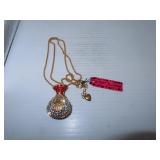 Betsey Johnson Money Bag Necklace