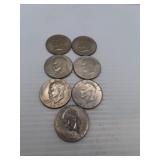 7 IKE (Eisenhower) Dollars
