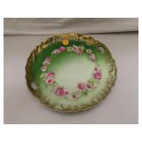 Antique Germany Keyhole Handled Plate 9&3/4"