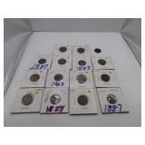 15 Indian Head Pennies = 1883 - 1884 -1874 -