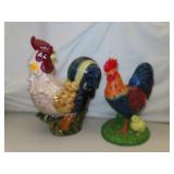 2 Decorative Chickens - The One with Chicks is a