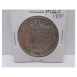 1881 Morgan Silver Dollar