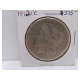 1892CC = Carson City Morgan Silver Dollar