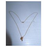 Small 0.75 grams 10K Gold Angel Pendant on