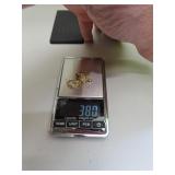 3.80 grams 10K Gold =Single Earrings - Small Heart