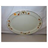 Vintage Hall Jewel Tea Oval Platter = 13&3/4" x