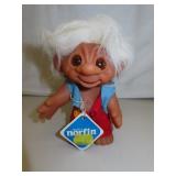 Vintage 1977 Thomas Dam Troll with Tag 7"
