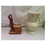 Pottery Vase & Planter - Tallest =7&1/2"