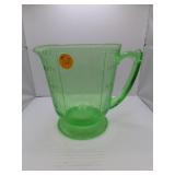 Vintage Green Depression Glass 4 Cup Measuring Cup