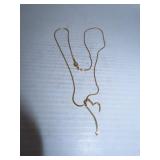 14K Gold Heart Pendant - Chain Unsigned